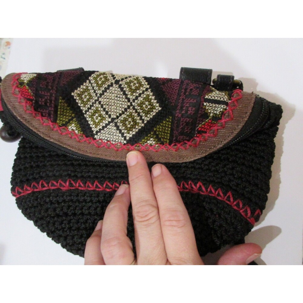 The Sak Aztec Black Diamond Fanny Pack Belt Bag -good cond.